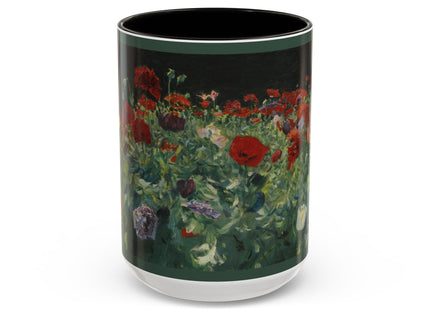 A Study of Poppies for Carnation, Lily, Lily, Rose by John Singer Sargent Colorful Mugs (11oz, 15oz)