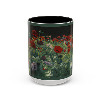 A Study of Poppies for Carnation, Lily, Lily, Rose by John Singer Sargent Colorful Mugs (11oz, 15oz)
