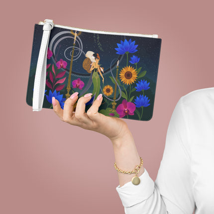 🌙🕯️ The Lady Of The Midnight Garden Clutch Bag – Art Deco Nocturne
