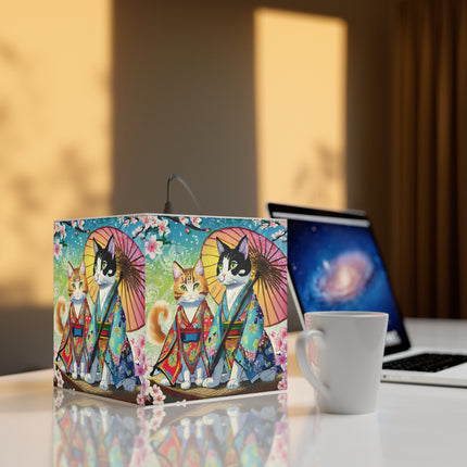 Kimono Kitties Light Cube Lamp