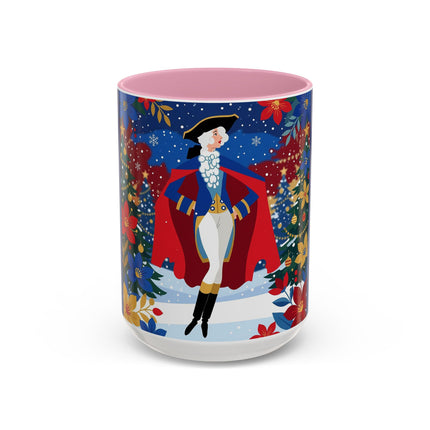 🎭❄️ The Christmas Masquerade Lady Colorful Mug – Art Deco Holiday Fantasy