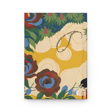 🌿🌹 The Lady Of The Enchanted Garden Journey Hardcover Journal – Art Deco Floral Travel Whimsy