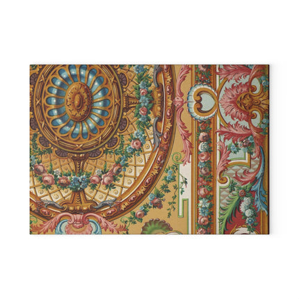 XVIII Siecle 2 by Auguste Racinet Glass Cutting Board