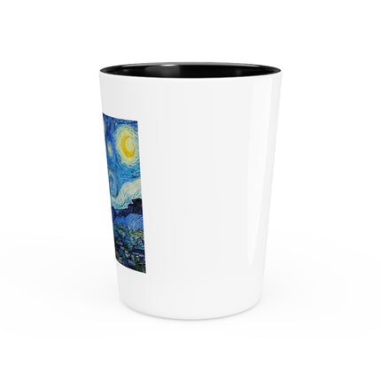The Starry Night by Vincent Van Gogh Ceramic Shot Glass