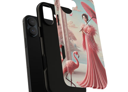 Petals, Porcelain, and Flamingos Phone Cases