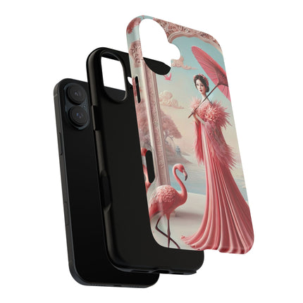 Petals, Porcelain, and Flamingos Phone Cases