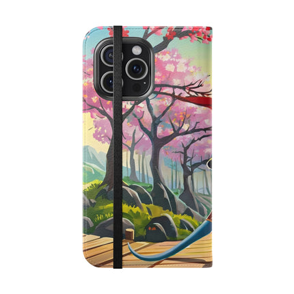 🐀⚔️ Cyber Samurai Rat Flip Case – Neon Discipline & Futuristic Skill