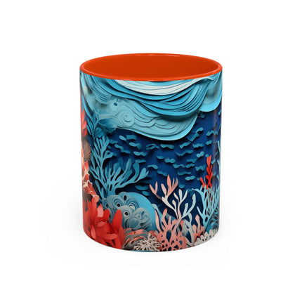 Enchanting Underwater Scene Colorful Mugs (11oz, 15oz)