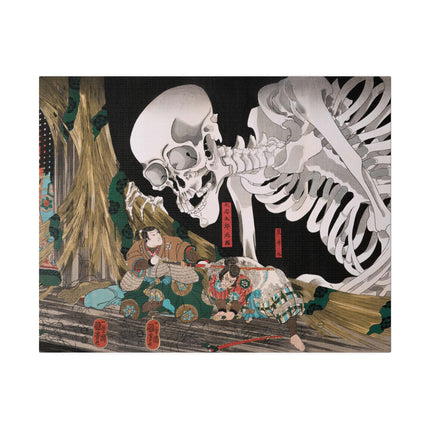 Mitsukuni Defying the Skeleton Spectre by Utagawa Kuniyoshi Matte Canvas, Stretched, 0.75"