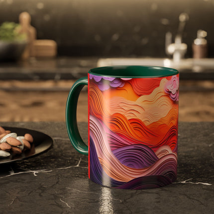 Dramatic Sunset Sky Colorful Mugs (11oz, 15oz)