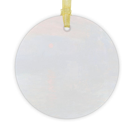 Sunrise by Claude Monet Glass Ornament