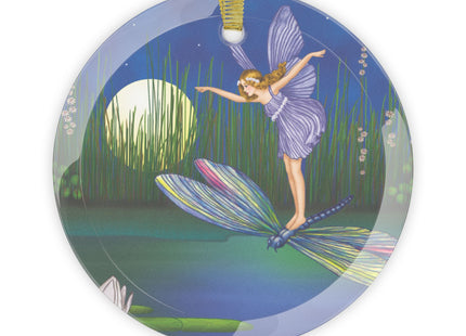 Fairy on a Dragonfly by Ida Rentoul Outhwaite Glass Ornament