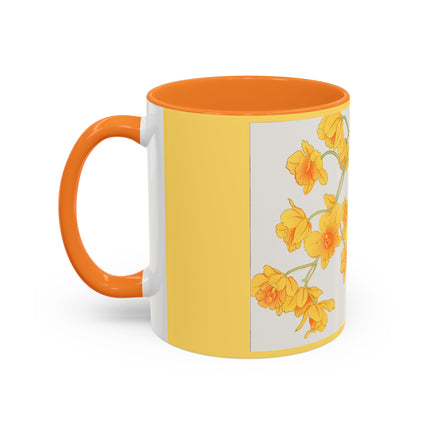 Golden Bow Orchid by Tanigami Kônan Colorful Mugs (11oz, 15oz)