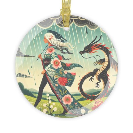 The Dragon Fairy’s Stride Glass Ornament