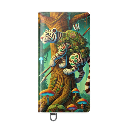 🐅🌿 Silent Stripes Flip Case – Stealth, Grace & Enchanted Forest