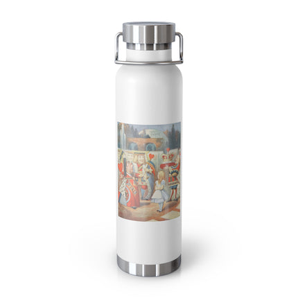 Off with her head! Off with— by Sir John Tenniel Copper Vacuum Insulated Bottle, 22oz