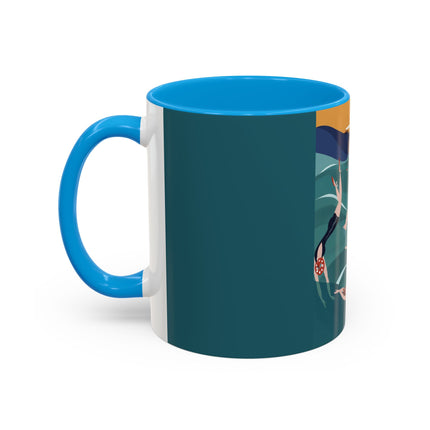 Summer Splash Colorful Mugs – Retro Beach Joy & Carefree Summer Vibes