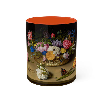 Flower Still Life by Ambrosius Bosschaert Colorful Mugs, 11oz
