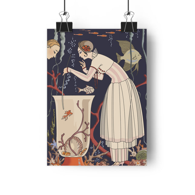 L'Etourdissant Petit Poisson (The Dazzling Little Fish) by George Barbier Giclée Art Print