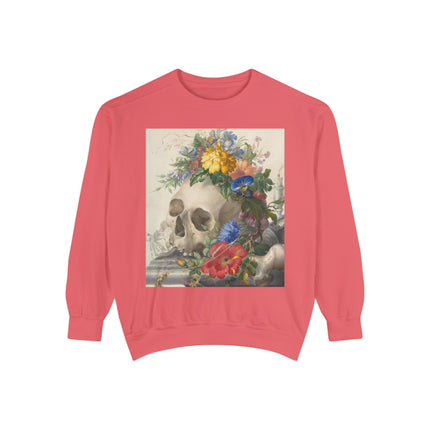 Vanitas Still Life by Herman Henstenburgh Garment-Dyed Sweatshirt