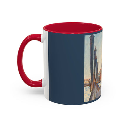 Gondola Moorings on the Grand Canal by John Singer Sargent Colorful Mugs (11oz, 15oz)