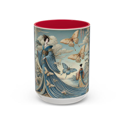 Butterfly Empress Colorful Mug – Graceful Butterflies & Timeless Elegance