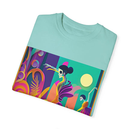 Dance of the Skeleton Ballerinas Unisex Garment-Dyed T-shirt
