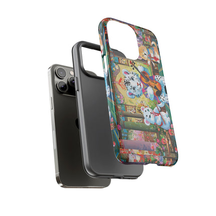 Melodies of the Snow Lion Cub Phone Cases