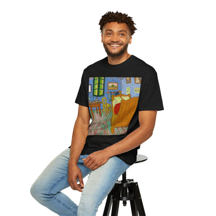 The Bedroom by Vincent van Gogh Unisex Garment-Dyed T-shirt