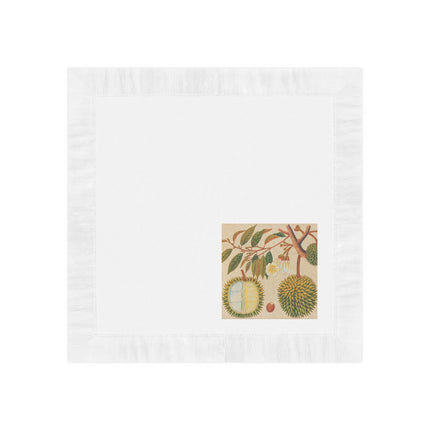 Album of watercolors of Asian fruits and flowers Pl.31 by Anonymous White Coined Napkins