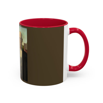 American Gothic by Grant Wood Colorful Mugs (11oz, 15oz)