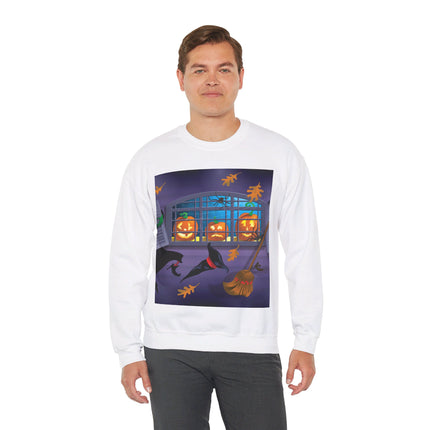 Whimsical Halloween Mischief Unisex Heavy Blend™ Crewneck Sweatshirt