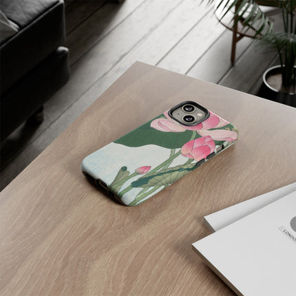 Blooming Lotus Flowers by Ohara Koson Phone Cases