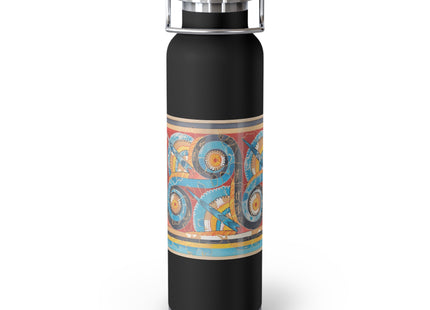 Reproduction of S-Spiral Frieze by Emile Gilliéron Copper Vacuum Insulated Bottle, 22oz