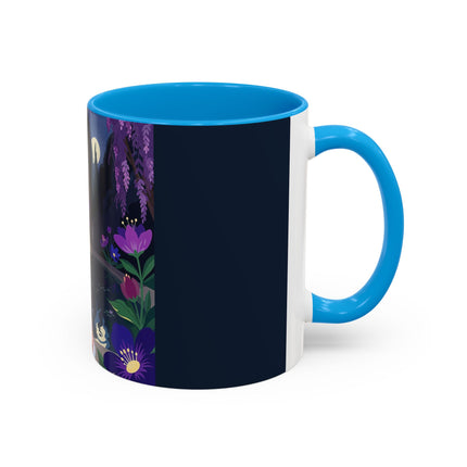 The Moonlit Garden Serenade Colorful Mugs – Art Deco Musical Elegance