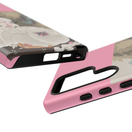 Rococo Garden Reader Phone Case – Whimsical Elegance & Timeless Charm