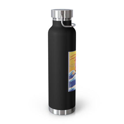 Golden Seas and Whimsical Dreams Copper Vacuum Insulated Bottle, 22oz