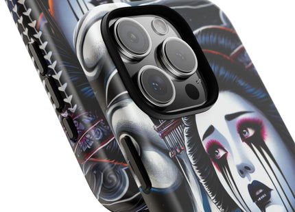 Geisha’s Black Ink Tears Phone Cases