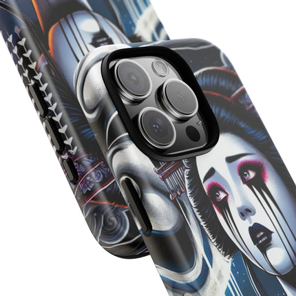 Geisha’s Black Ink Tears Phone Cases