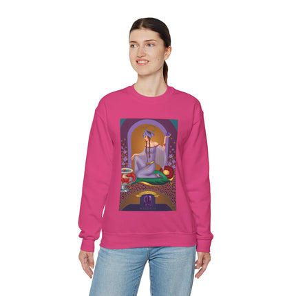 February & Amethyst (from the Gem Series) by Sofia Chiostri Heavy Blend™ Crewneck Sweatshirt
