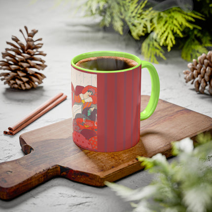 Les Coussins by Georges Lepape Colorful Mugs (11oz, 15oz)