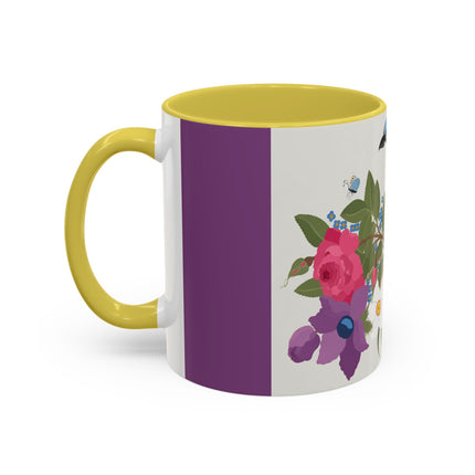 Bluebird & Butterfly Colorful Mugs – Spring Harmony & Delicate Beauty