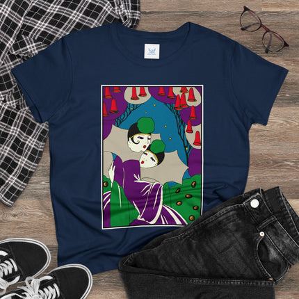 Two Pierrots Women's Midweight Cotton Tee