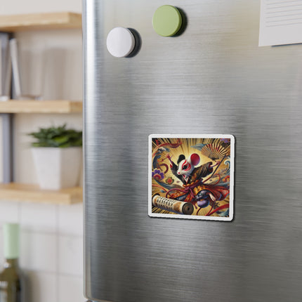 Theatrical Mouse on a Mission Die-Cut Magnets (5 Sizes)