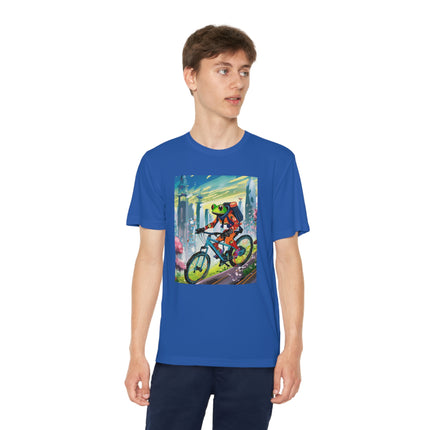 Cyberpunk Frog Youth Competitor Tee