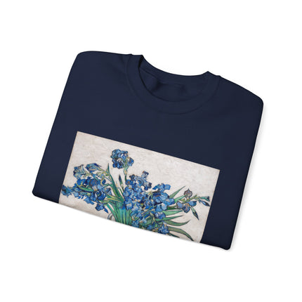 Irises by Vincent Van Gogh Heavy Blend™ Crewneck Sweatshirt