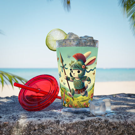 Rabbit Gladiator Sunsplash Tumbler with Straw, 16oz