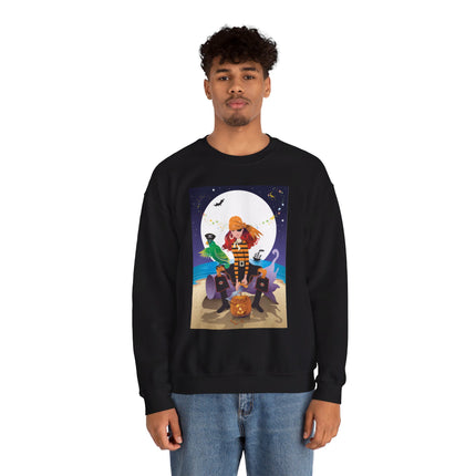 Moonlit Pirate Halloween Unisex Heavy Blend™ Crewneck Sweatshirt