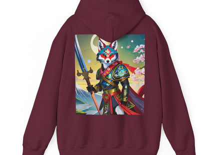 Cyberpunk Samurai Fox – Heavy Blend™ Hooded Sweatshirt