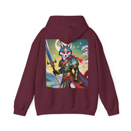 Cyberpunk Samurai Fox – Heavy Blend™ Hooded Sweatshirt